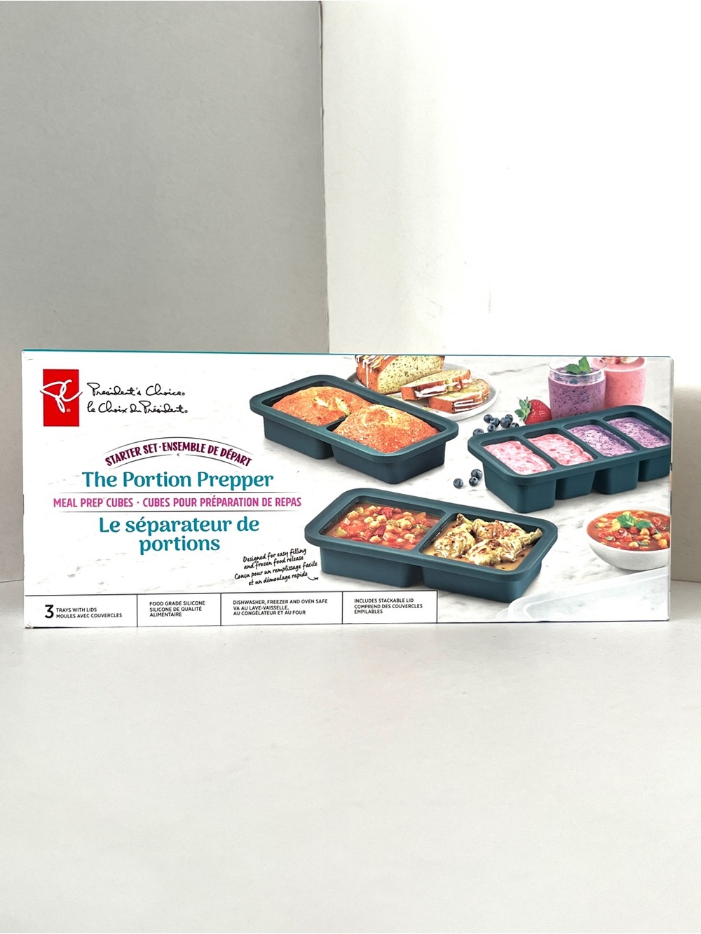 Brand New The Portion Prepper Meal Prep Cubes – Silicone Starter Set